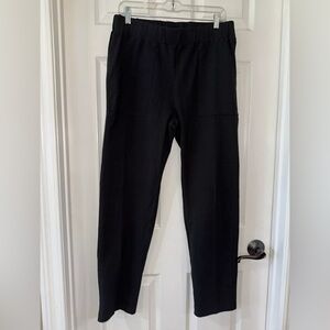 Men with Control SZ Medium Pants Pull On Knit Straight Leg Black NEW